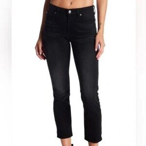 7 For All Mankind Black Cropped Jeans